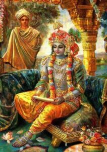 Krishna and Rukmini love letter